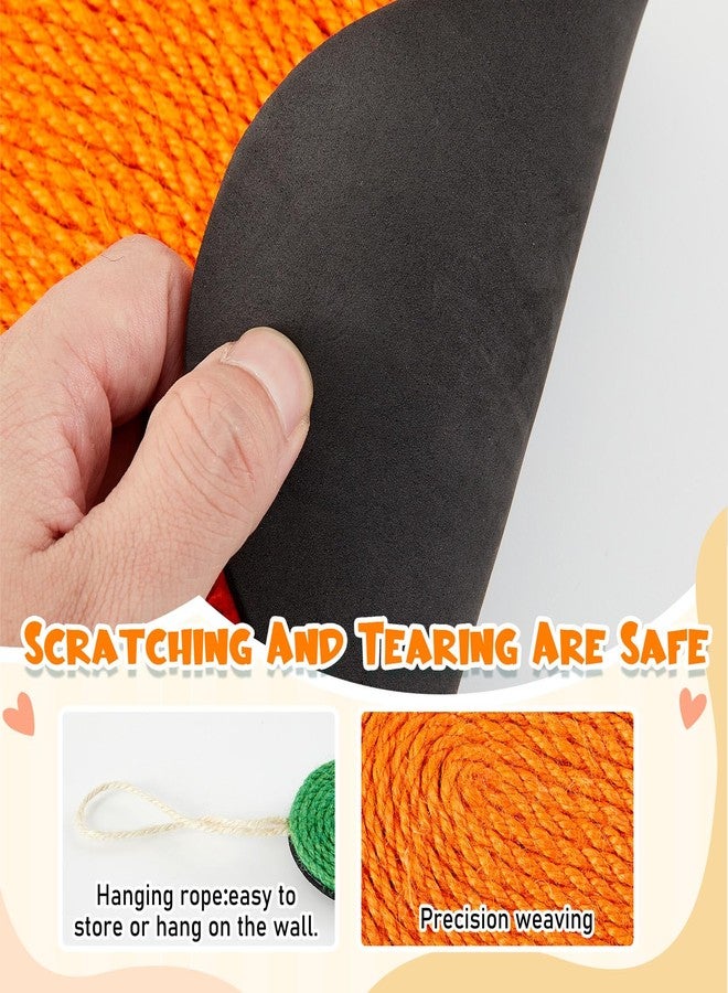 Maasechs Rabbit Scratching Pad, Natural Sisal Cat Bunny Scratcher Mats Cute Scratch Rug, Claws and Teeth Care for Biting Sleeping Nesting Small Animal Bedding Chew Toys Bed Play Toy(Carrots) - Image 5